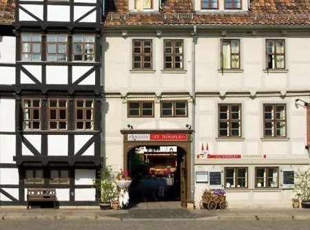 Hotel Pension St Nikolai Quedlinburg Exterior foto