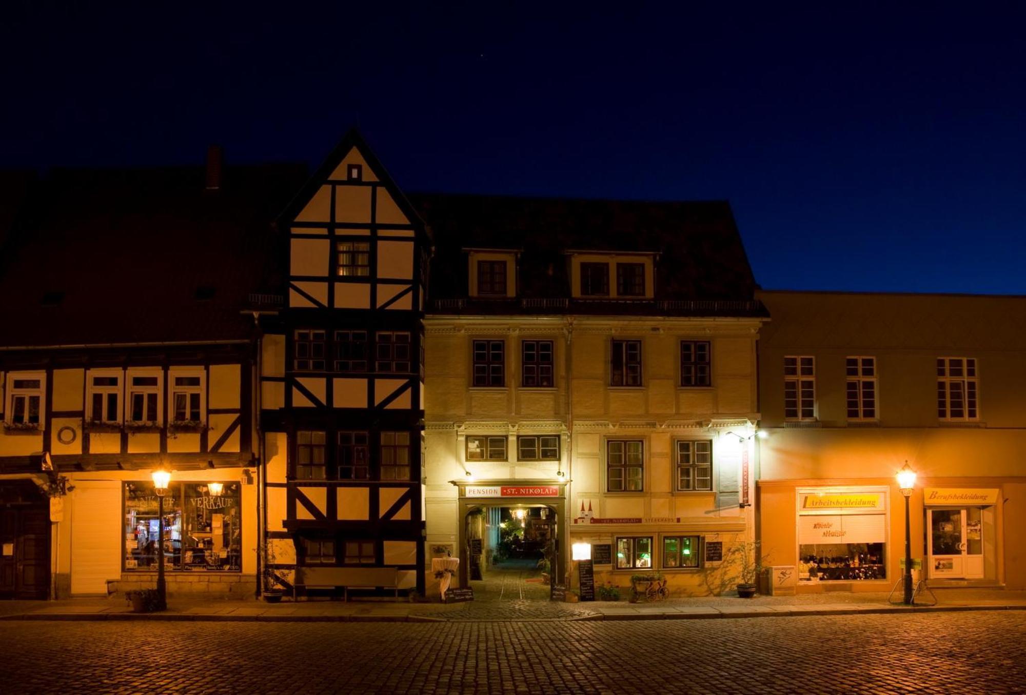 Hotel Pension St Nikolai Quedlinburg Exterior foto